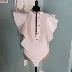 Stylish White Adult One Piece